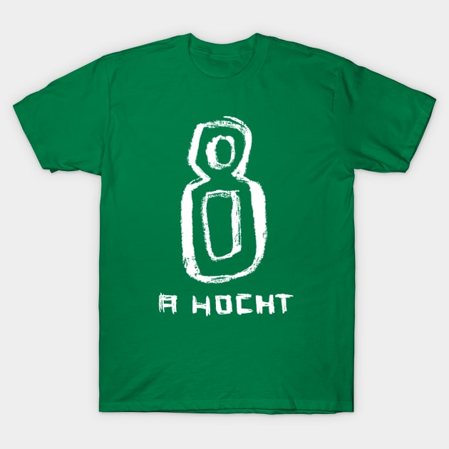 Irish Numbers 8, Gaelic Irish Eight T-Shirt by badlydrawnbabe